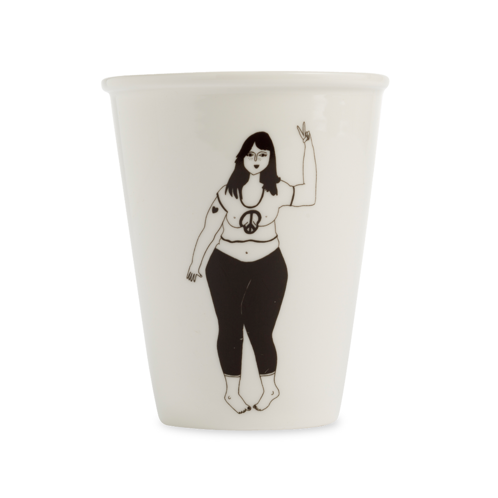 koffiebeker helen b - peace girl