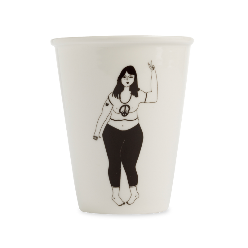 koffiebeker helen b - peace girl