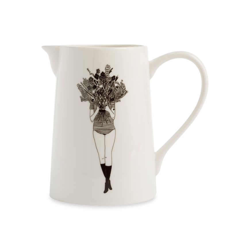 large jug flower girl