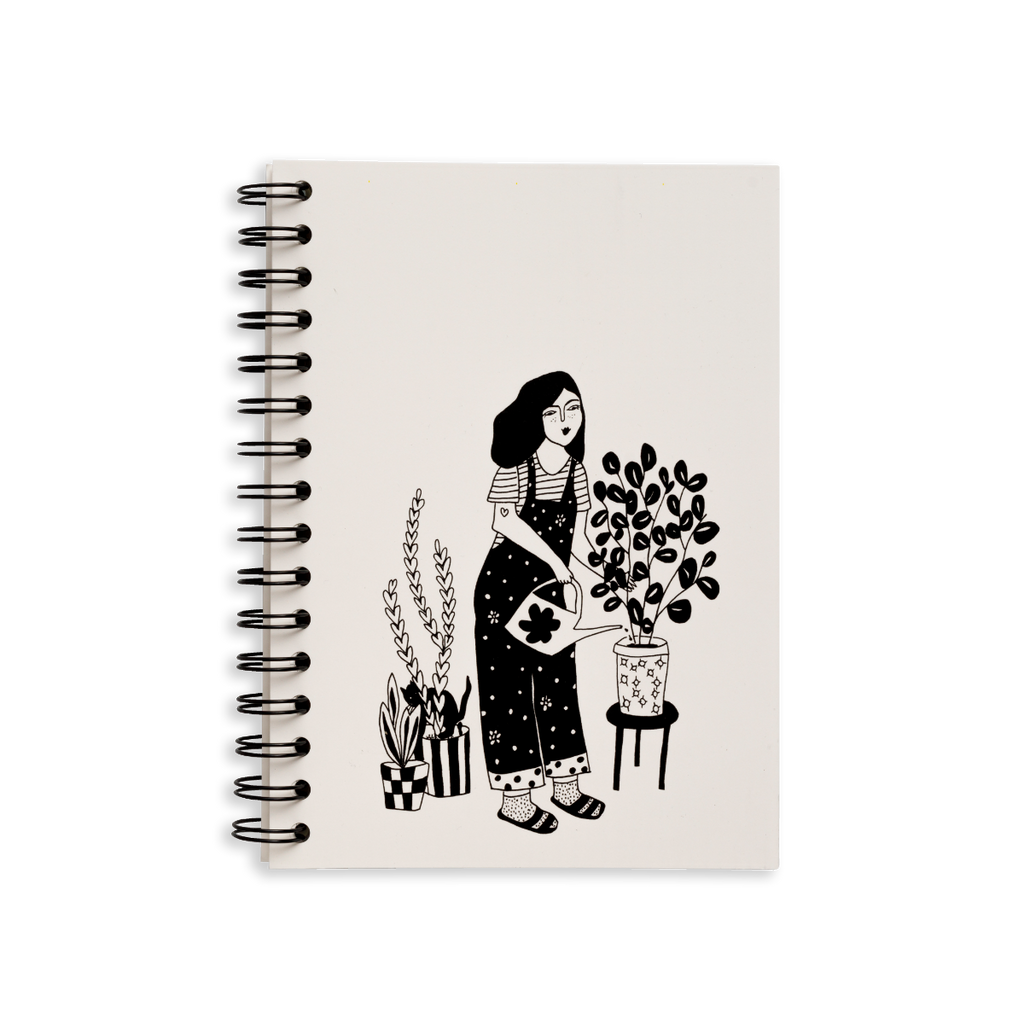 wire-o notebook A5 plant lover