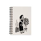 wire-o notebook A5 plant lover