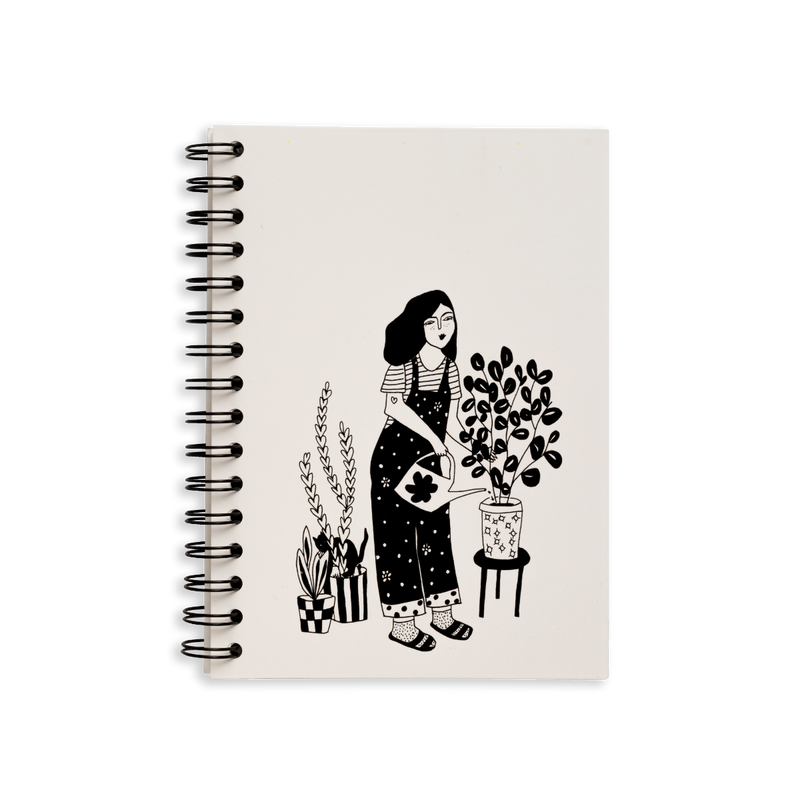 wire-o notebook A5 plant lover