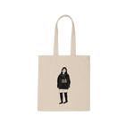 tote bag barcode girl