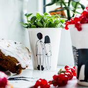 Porselein beker naked couple back