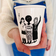 Porselein beker female power