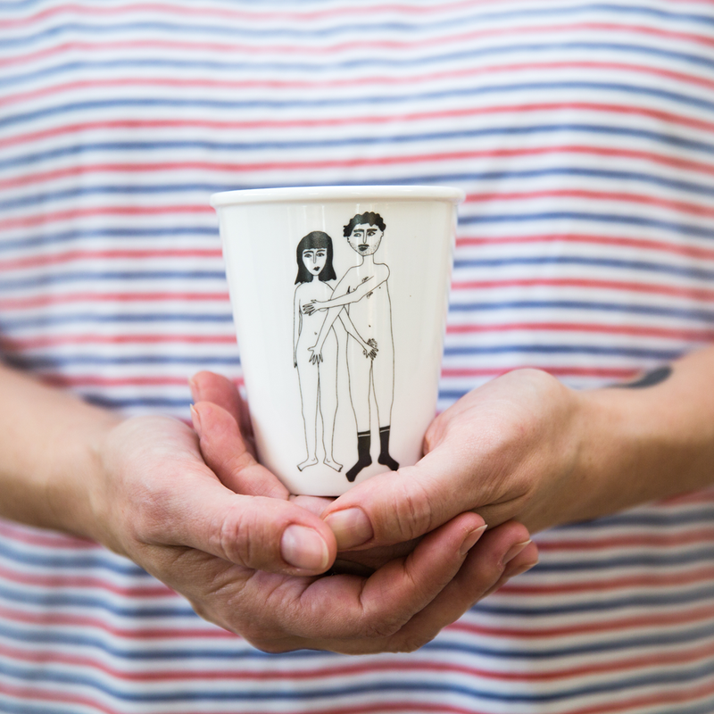 Koffiebeker helen b - naked couple