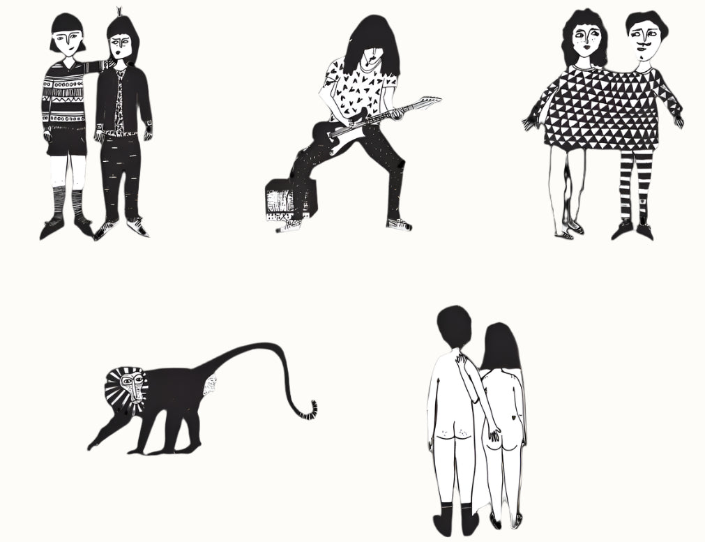 vinyl stickers naked couple back