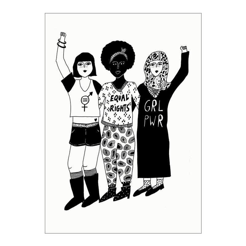 postkaart female power