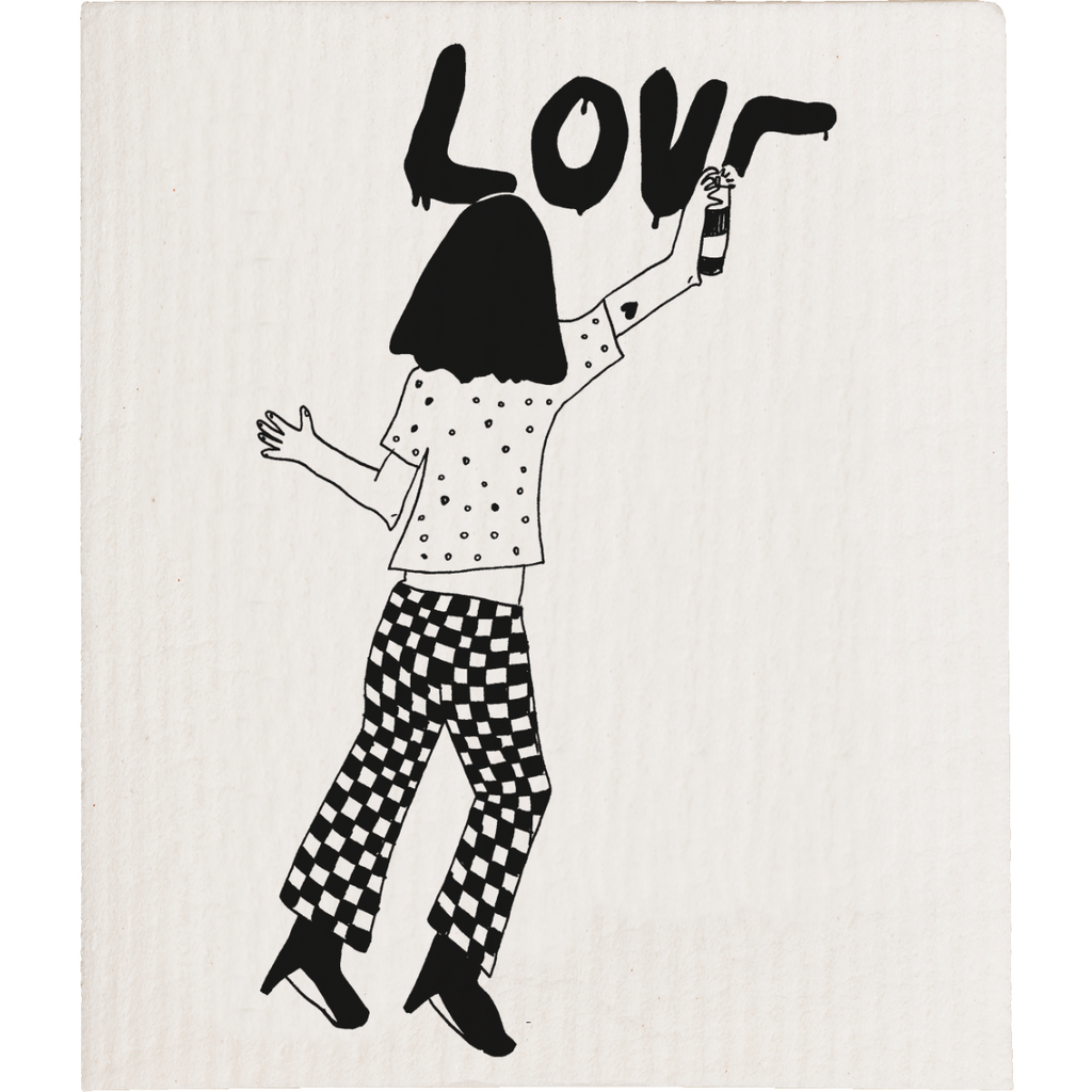 banner set slip with dots & love