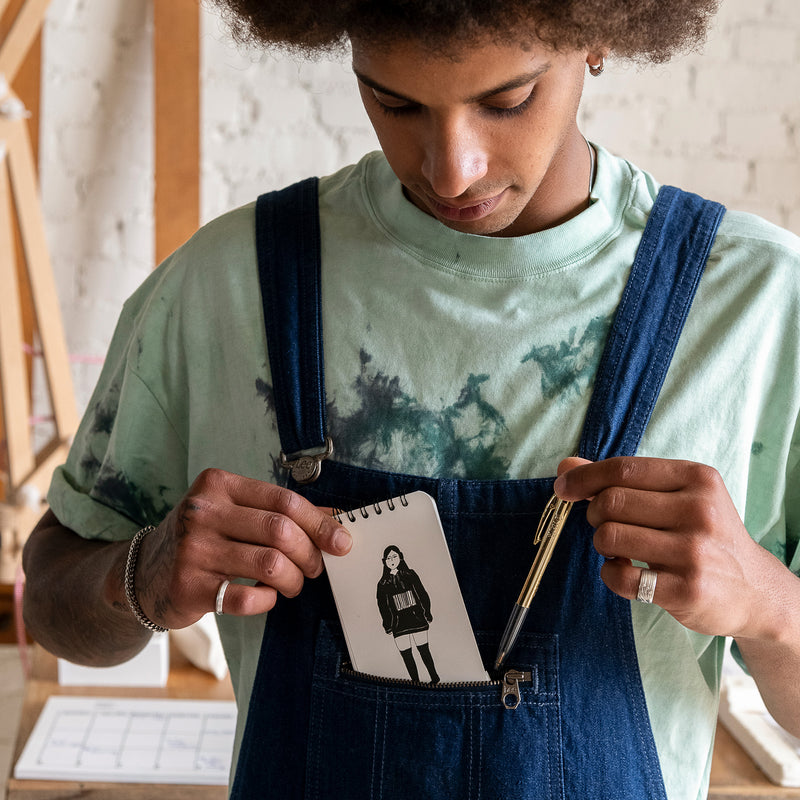 little notebook barcode girl helen b